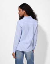 Hemd - Streifen - hellblau