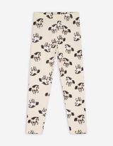 Leggings - Allover-Print - beige