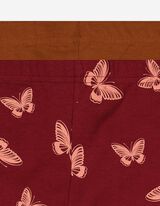 Legging - Gumis derék - mélyvörös