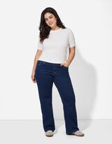 Džíny - Široké nohavice - tmave modra