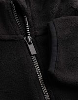 Fleecejacke - Oversized Fit - Schwarz