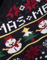 sweter - Boże Narodzenie - ciemny niebieski