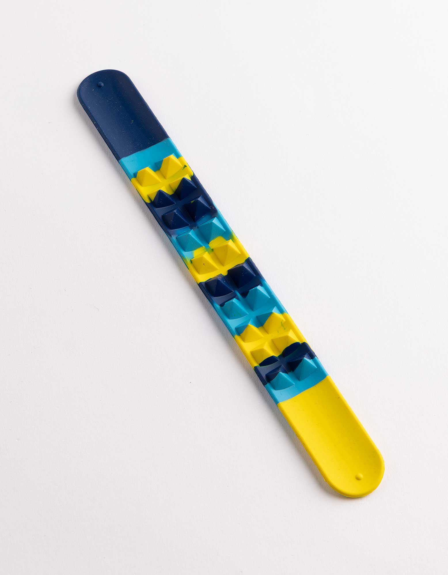 Slap-Armband - Mehrfarbiges Design - blau