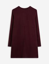 Šaty - Měkký materiál - tm. lila