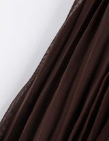 Rok - Plooien - donkerbruin