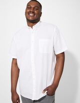 Hemd - einfarbig - weiß