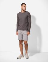 Pulóver - Okrúhly výstrih - seda