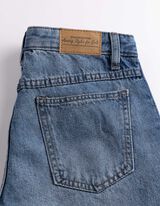 Jeans - Kontrasteins&auml;tze - blau