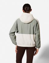 Outdoorjacke - Color-Blocking - wei&szlig;