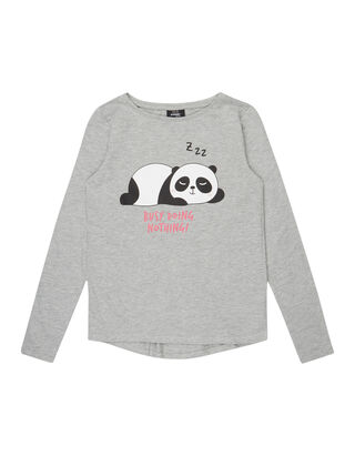 M&auml;dchen Longsleeve mit Foto-Print