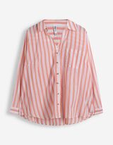 Hemdbluse - Streifen - orange