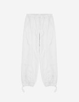 Joggingové kalhoty - Široký střih Wide Fit - bílá