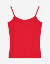 Top - Spaghettibandjes - rood