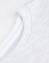 Marškinėliai ilgomis rankovėmis - Dvisluoksnis stilius - baltas