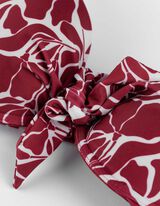 Bikiinitopp - allover-tr&uuml;kk - punane