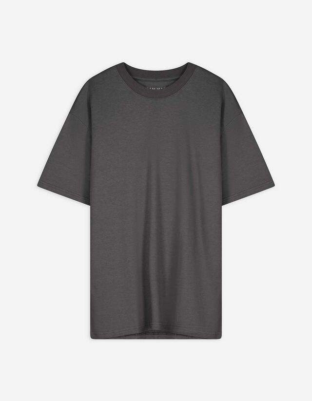 Tričko - Oversized Fit - tmavoseda