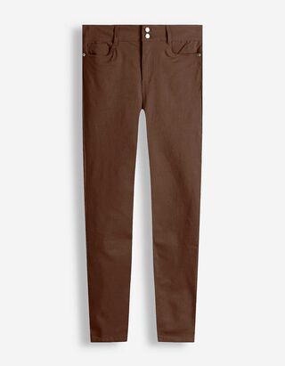 Hose - Skinny Fit - Braun