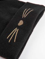 Muts - Borduursels - zwart