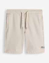 Shorts - Elastischer Bund - beige
