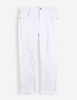 Pantacourt - Coupe Skinny Fit - blanc