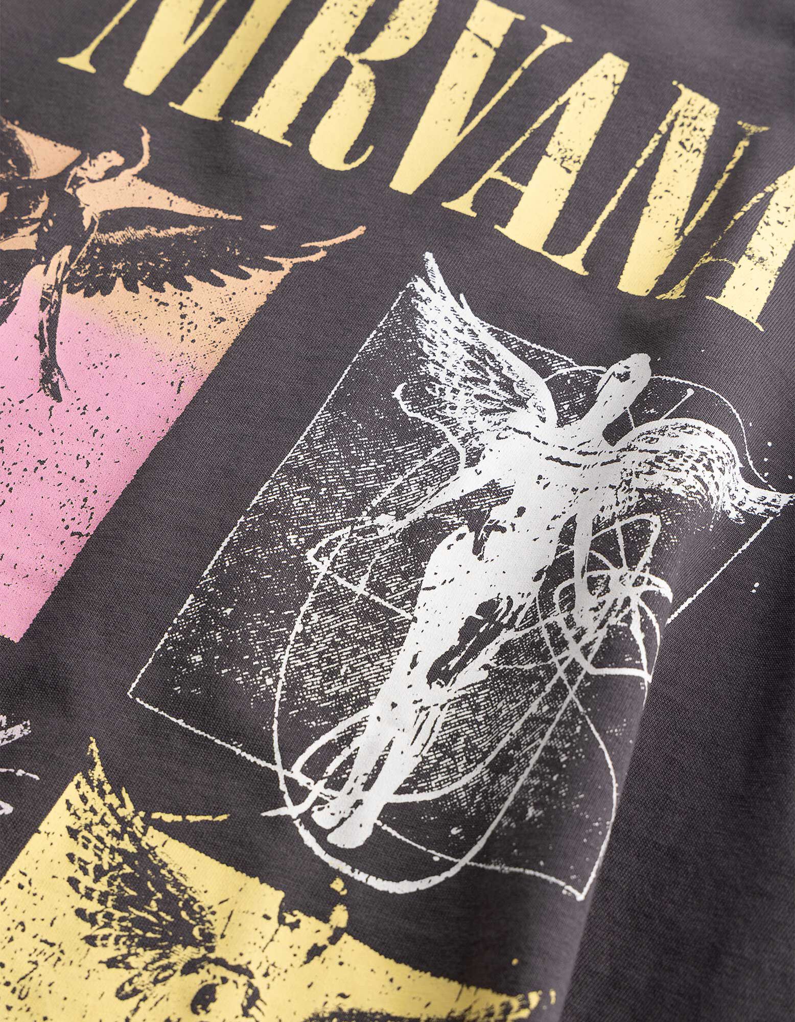 T-Shirt - Nirvana - Dunkelgrau