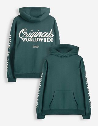 Sweatshirt - R&uuml;ckenprint - Gr&uuml;n