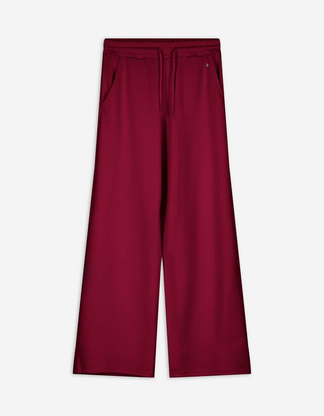 spodnie joggingowe - Straight Fit - ciemny czerwony