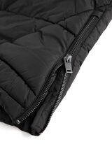 Hosszú mellény - Műszőrme - fekete