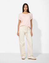 T-shirt - Viscosemix - roze