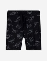 Short - Print all-over - zwart