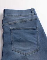 spodnie capri - elastyczny pas - Jasnoniebieski