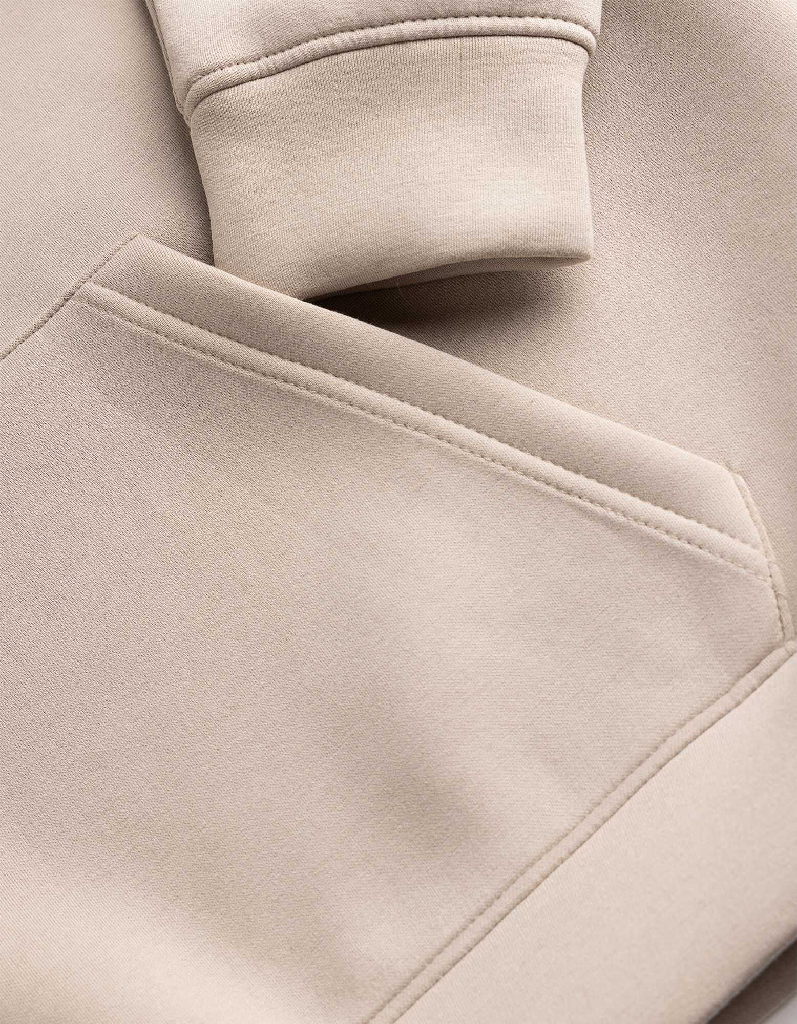 Sweatshirt - Oversized Fit - Beige