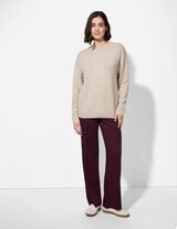 Hose - Metallic-Details - dunkellila