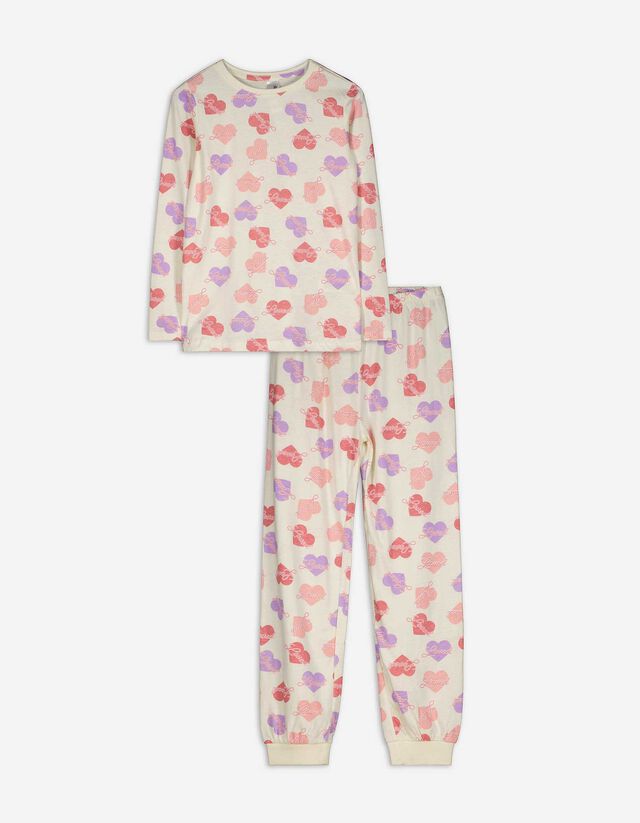 Set pigiama composto da maglietta a maniche lunghe e pantaloni  - Unicorno - giallo chiaro