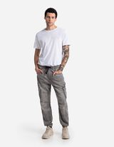 Cargobroek - Straight fit - grijs