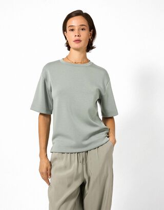 T-Shirt - Modal-Anteil - Khaki