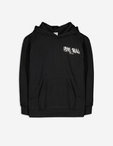 bluza z kapturem - Tylny nadruk - czarny