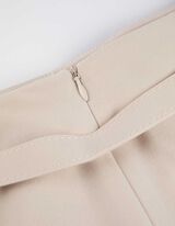 Skort - mieszanka wiskozowa - bialy