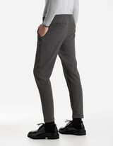 Jogpants - Fixierter Beinumschlag - dunkelgrau