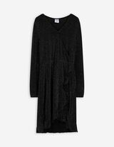 Kleid - Glitzerprint - schwarz