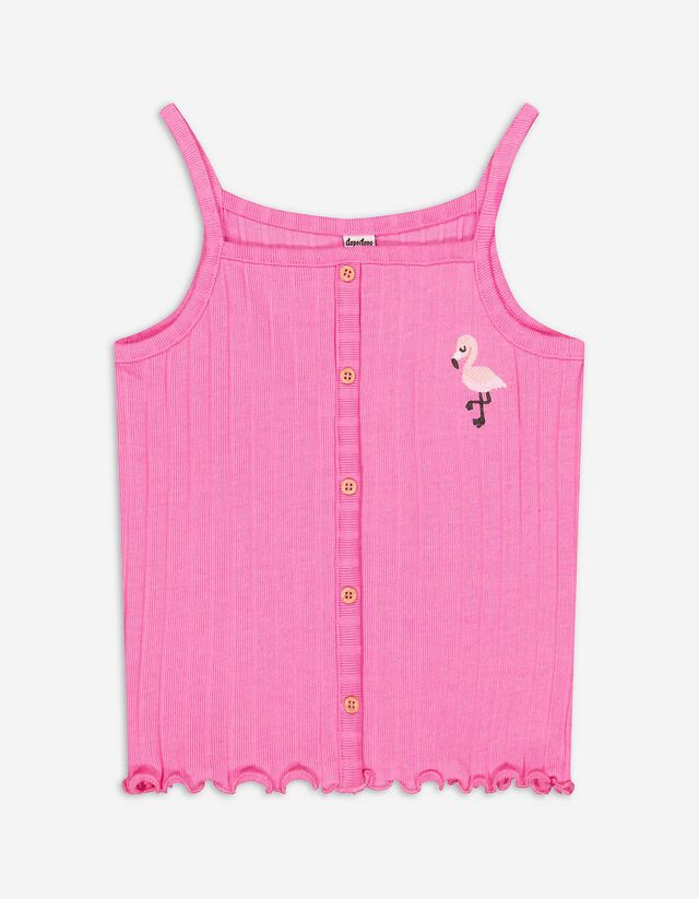 Top - Gombíková lišta - pink