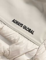 Jacke - Stehkragen - beige