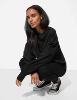 Melegítőfelső - Ballon ujjak - fekete