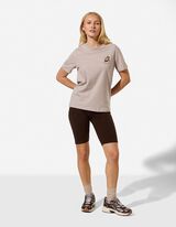 T-Shirt - Stickerei - Beige