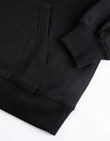 bluza z kapturem - Tylny nadruk - czarny