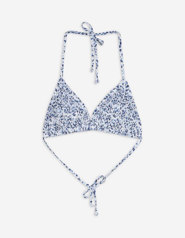 Bikinitop - Print all-over - zilver