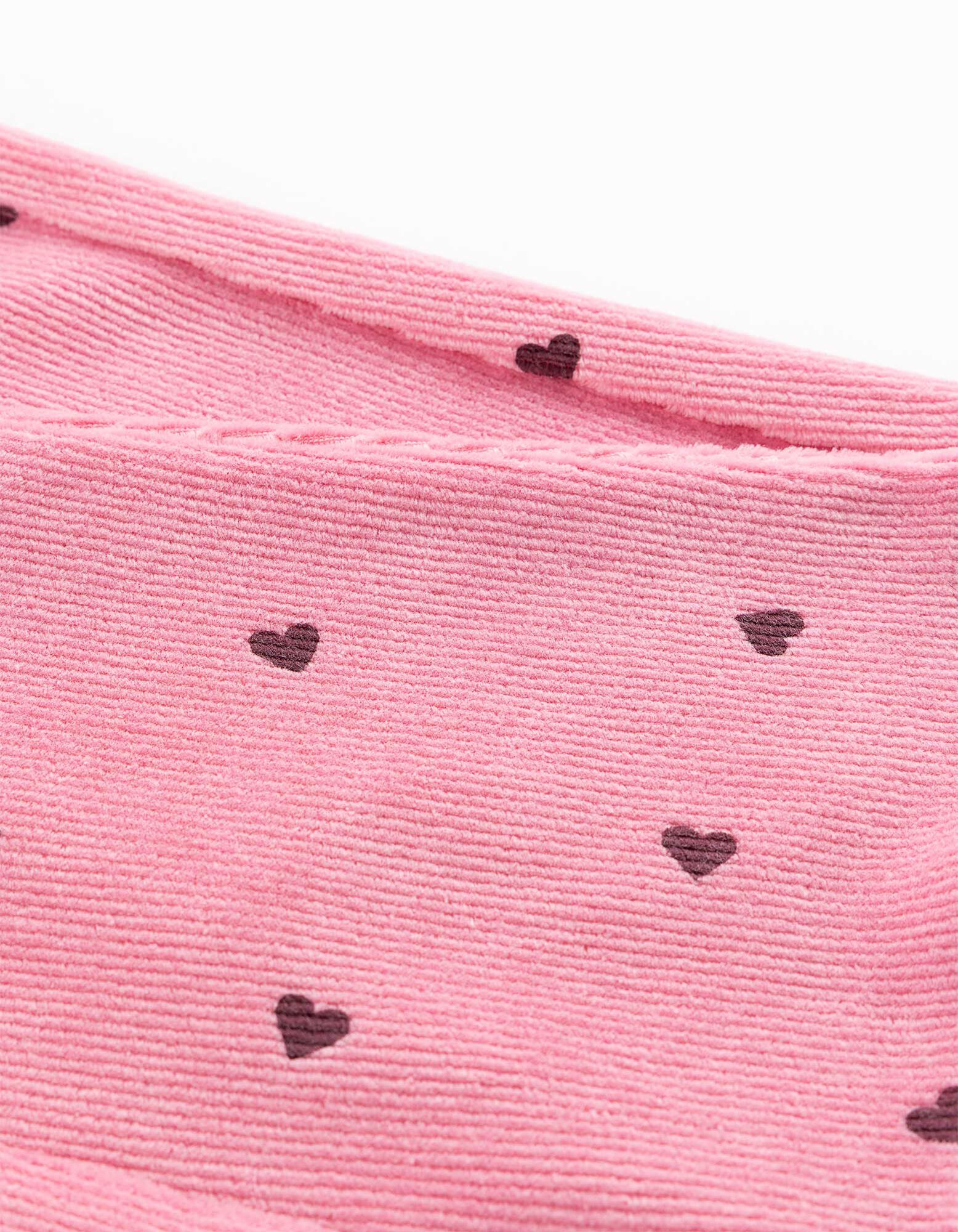 Schlaghose - Cord - Pink