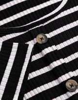 T-Shirt - Streifen - wei&szlig;