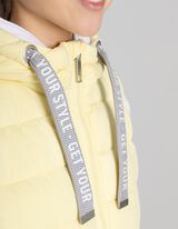 Gilet lungo - Cappuccio con coulisse - giallo chiaro