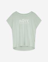 T-shirt - materiał oddychający - turkusowy